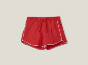 100% cotton shorts with drawstring