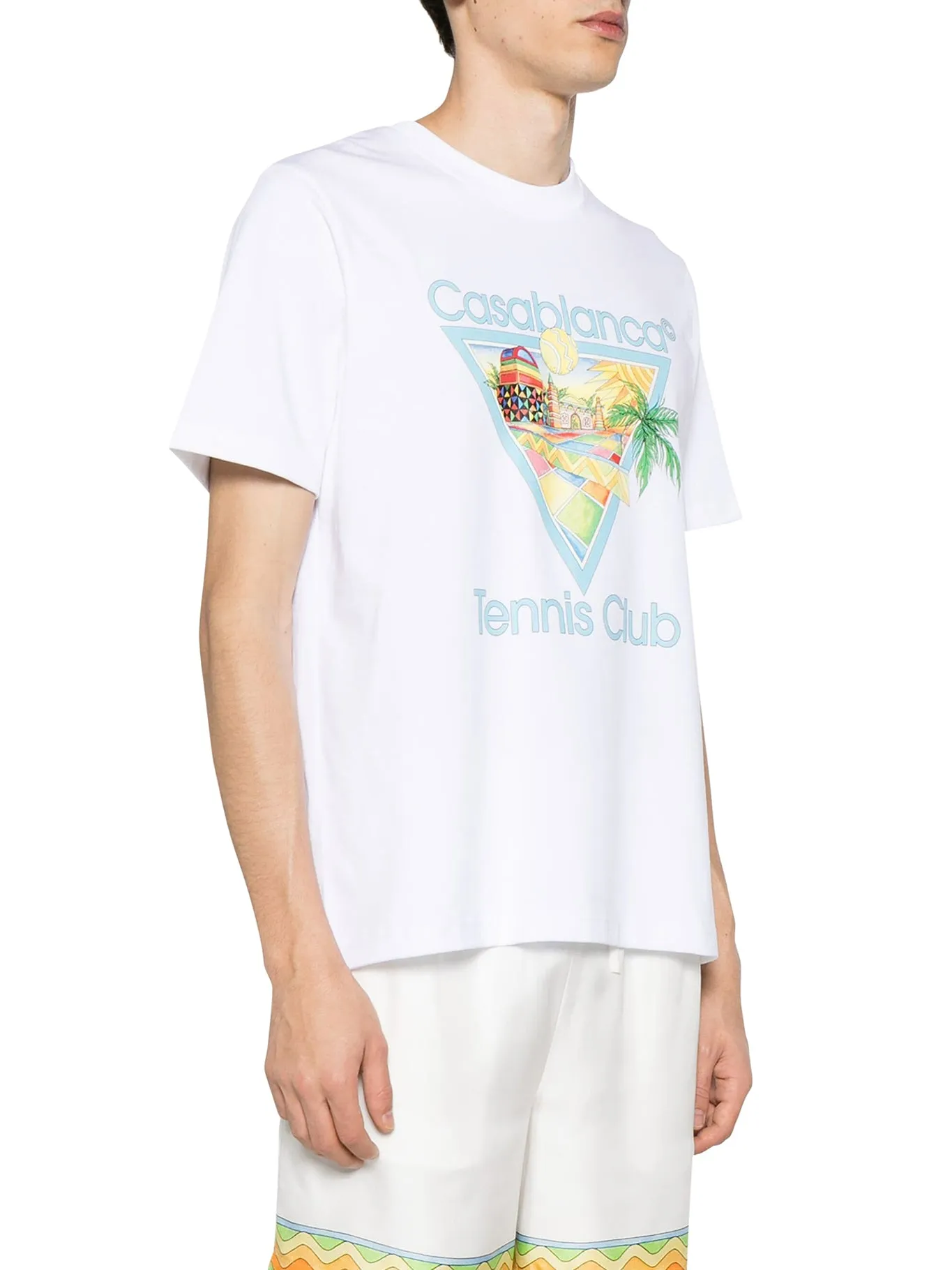 AFRO CUBISM TENNIS CLUB PRINTED T-SHIRT