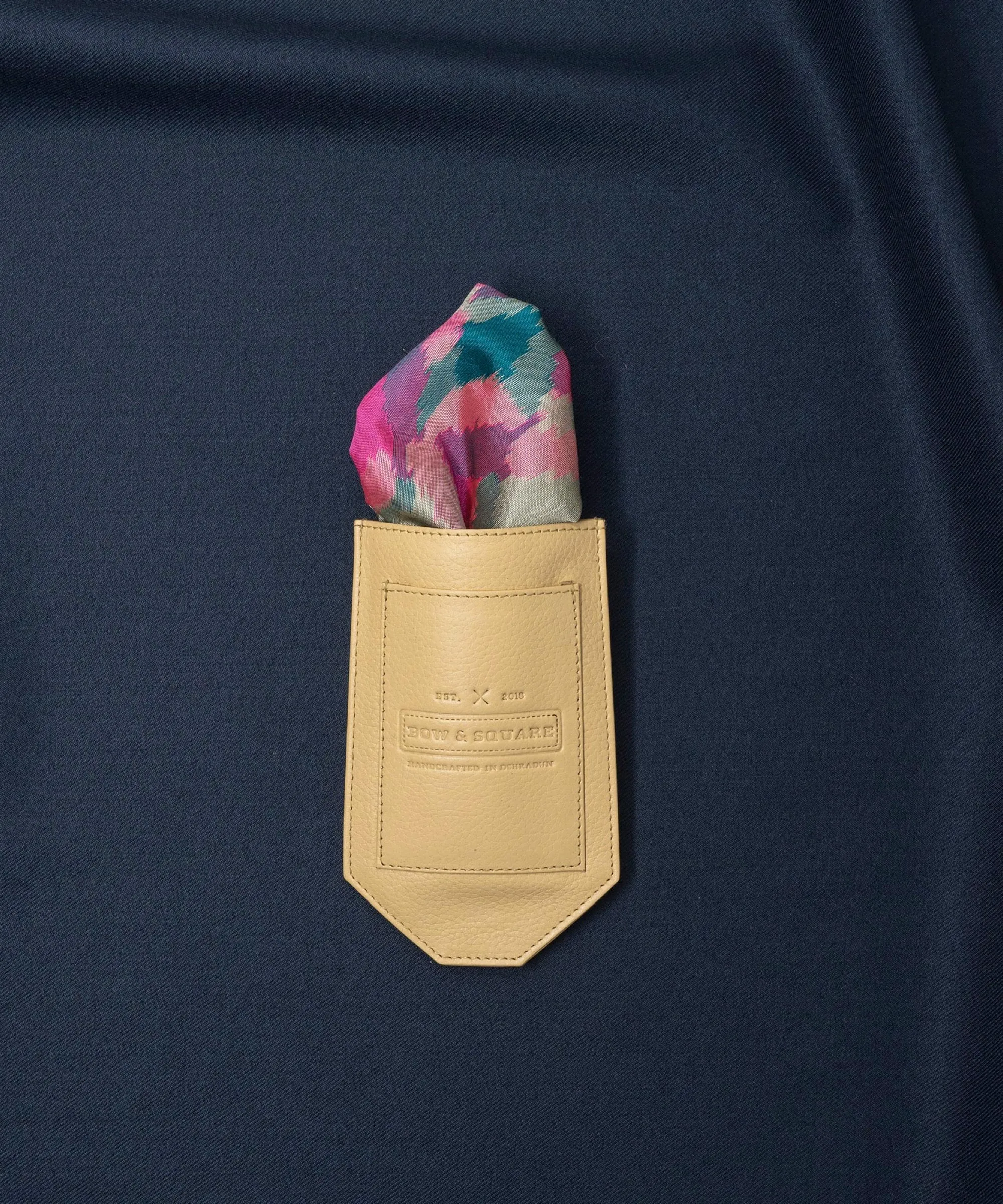 After 8 Geometric Pink Pocket Square