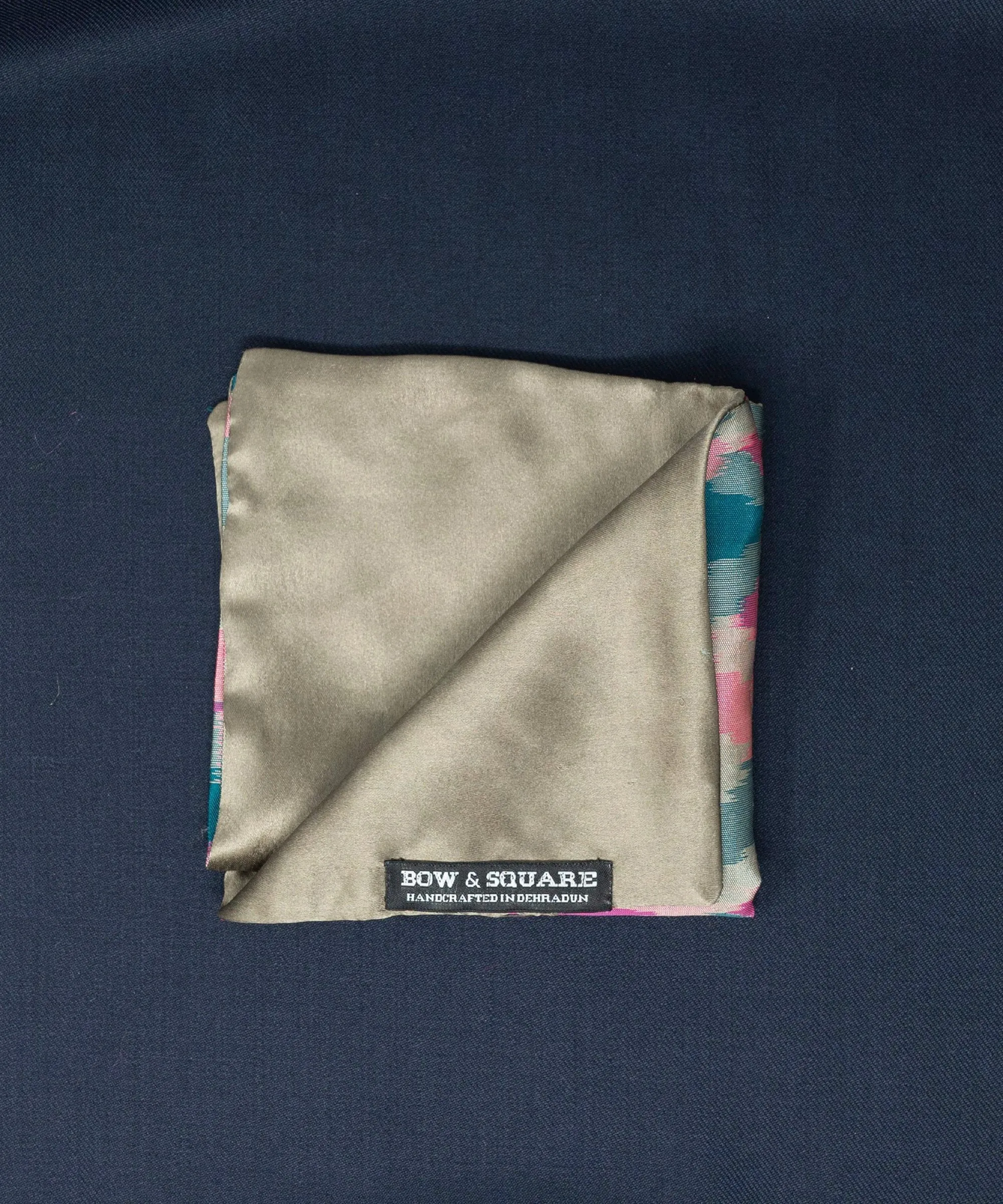 After 8 Geometric Pink Pocket Square