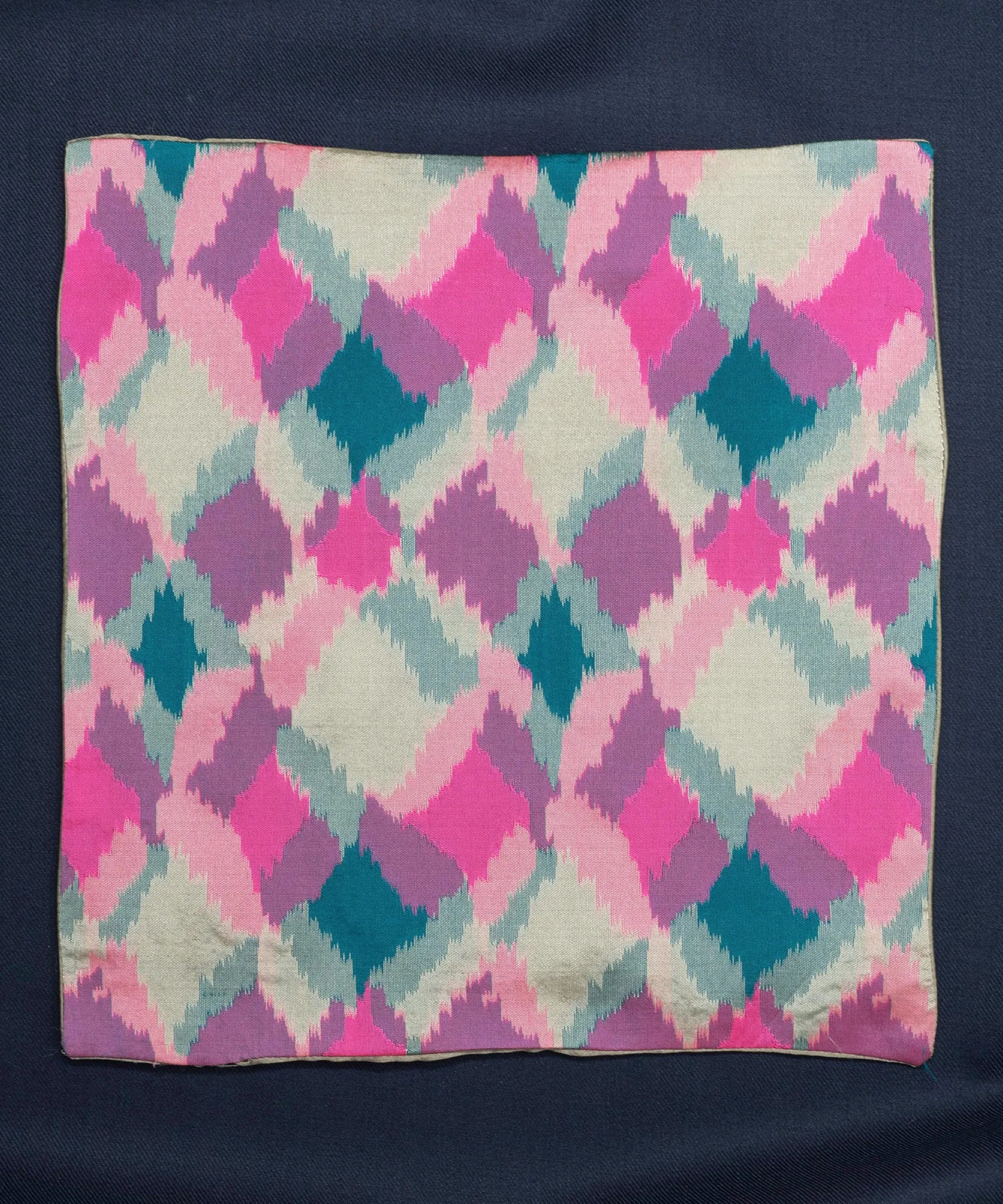 After 8 Geometric Pink Pocket Square