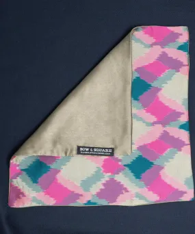 After 8 Geometric Pink Pocket Square