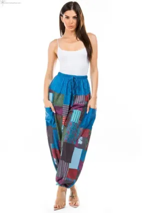 Bohemiam Harem Pants Multicolor Patch