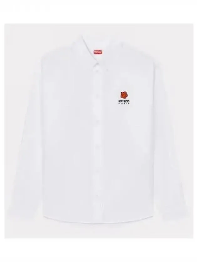 Bokeh flower logo embroidery shirt 271276