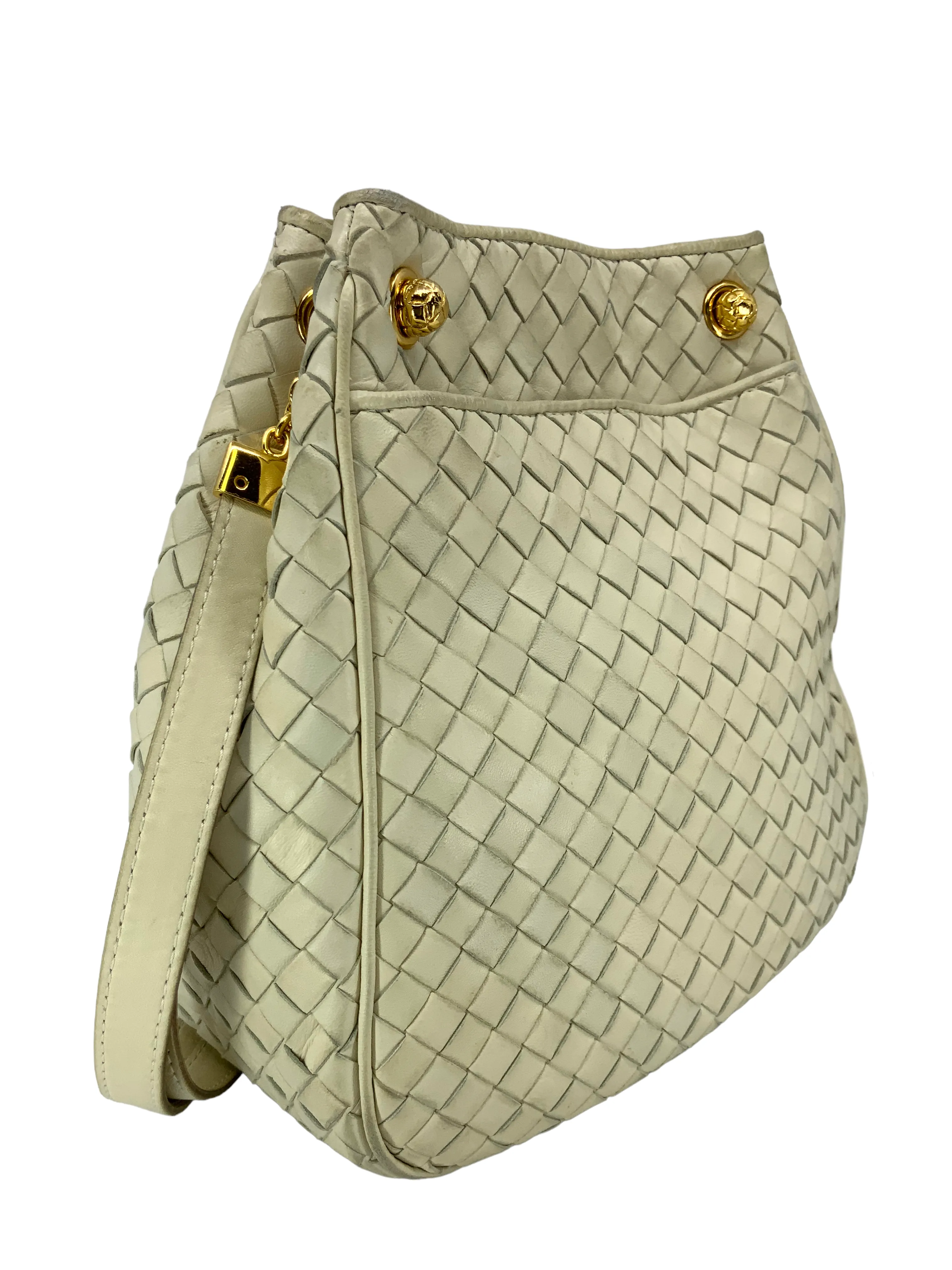 Bottega Veneta Vintage Woven Leather Shoulder Bag