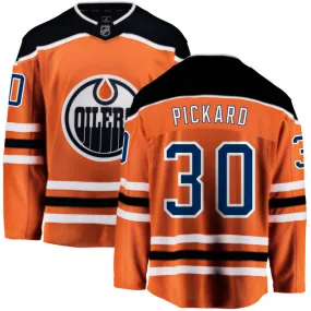 Calvin Pickard Edmonton Oilers Fanatics Branded Home Breakaway Jersey - Orange