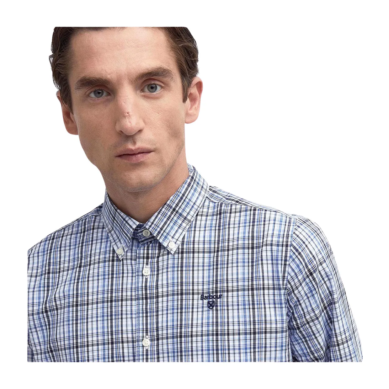 Camicia Uomo Barbour Baxley Blu Multicolor