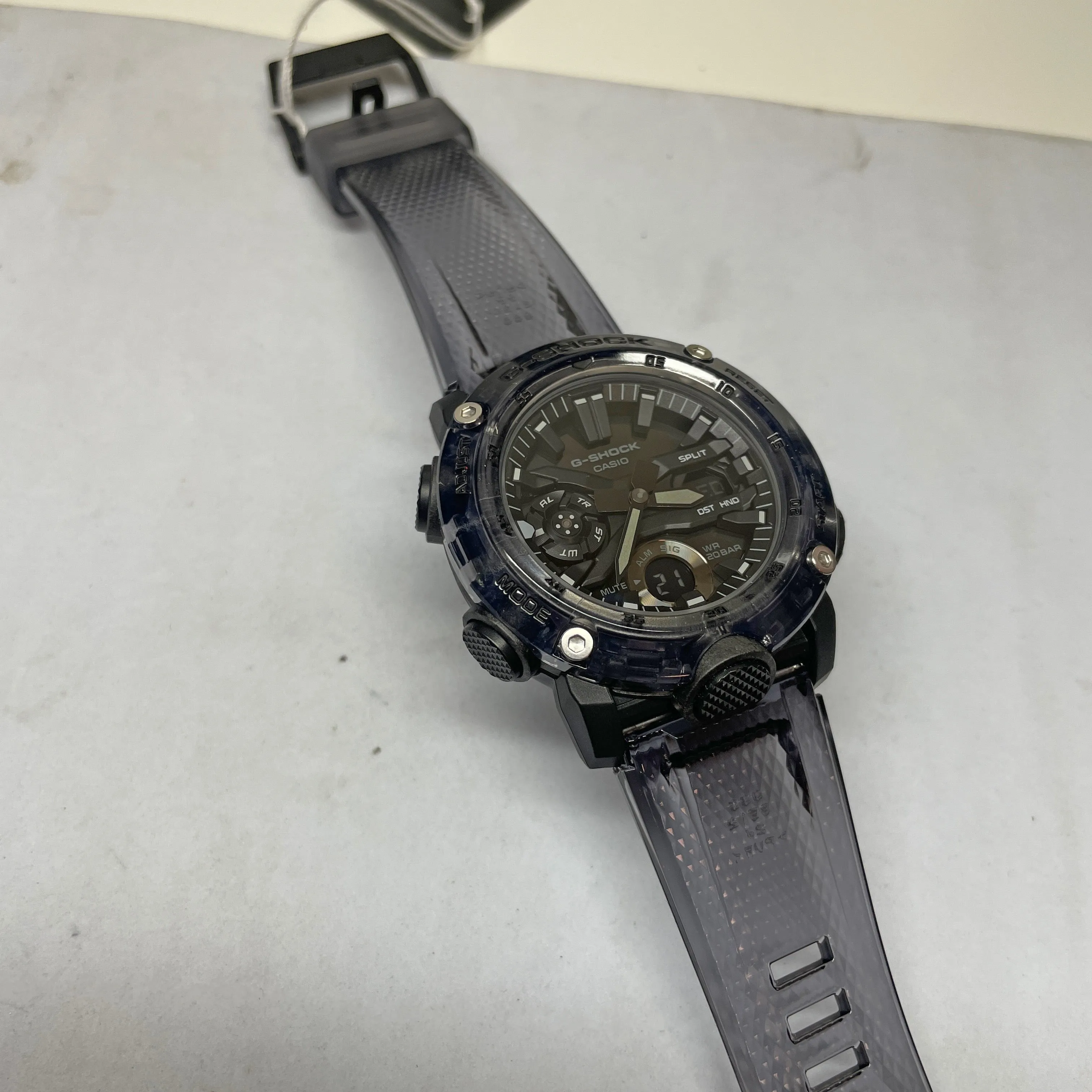 Casio G-Shock GA2000SKE-8A Transparent Pack Clear Dark Grey Watch