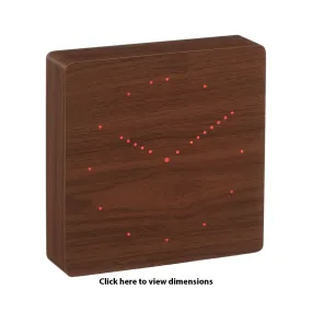 Click Clock Analog Clocks, Walnut