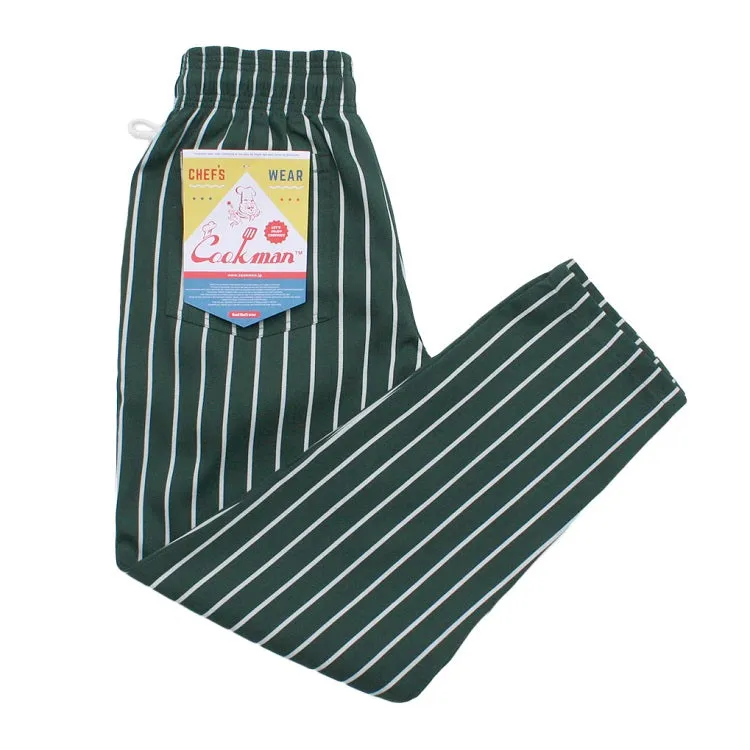 Cookman Chef Pants - Stripe : Dark Green