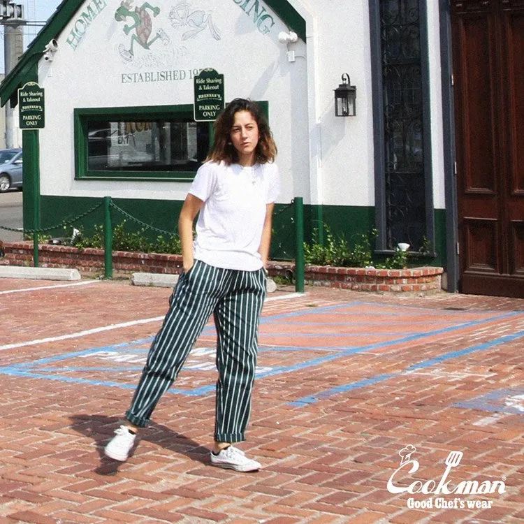 Cookman Chef Pants - Stripe : Dark Green