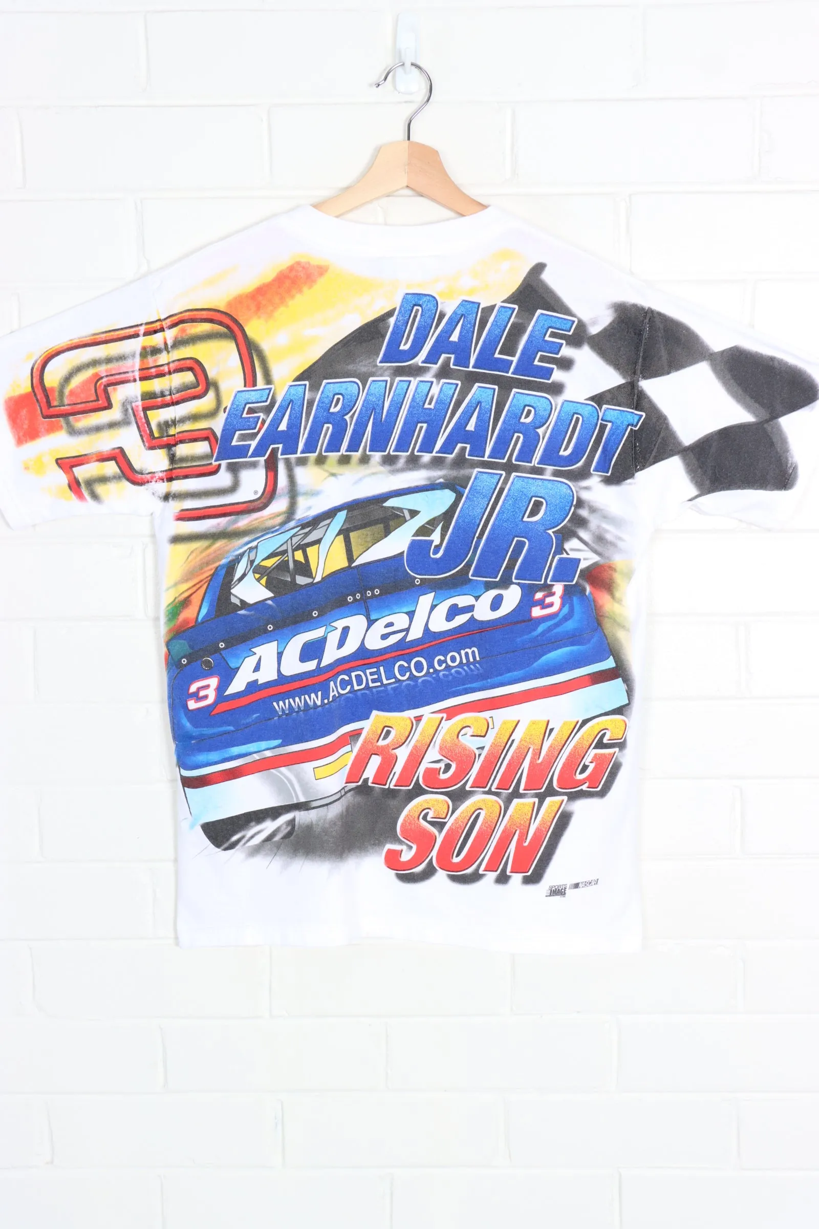 Dale Earnhardt Junior #3 All Over Colourful Print Tee USA Made (M-L)