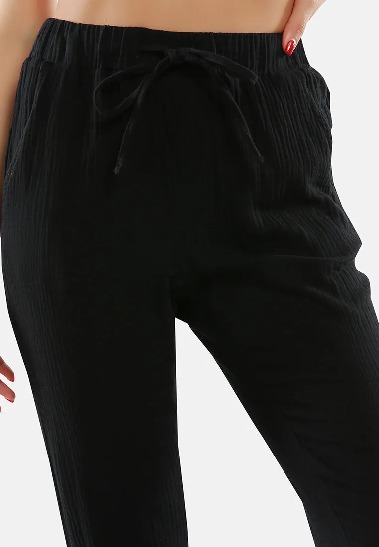 Drawstring Narrow Bottom Summer Pants