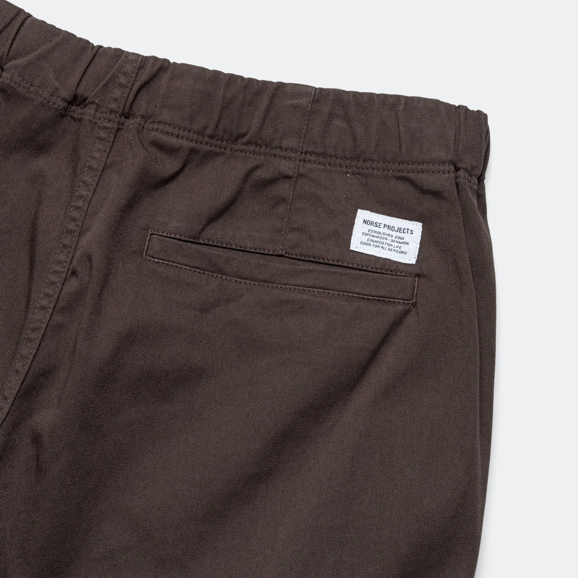 Ezra Relaxed Organic Stretch Twill Trouser - Espresso