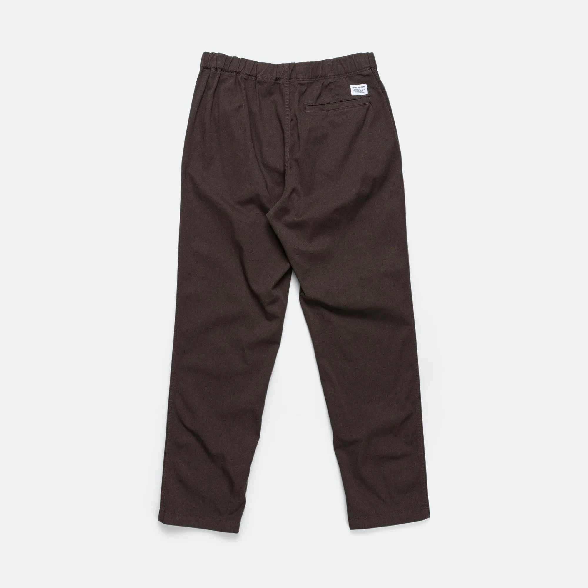 Ezra Relaxed Organic Stretch Twill Trouser - Espresso