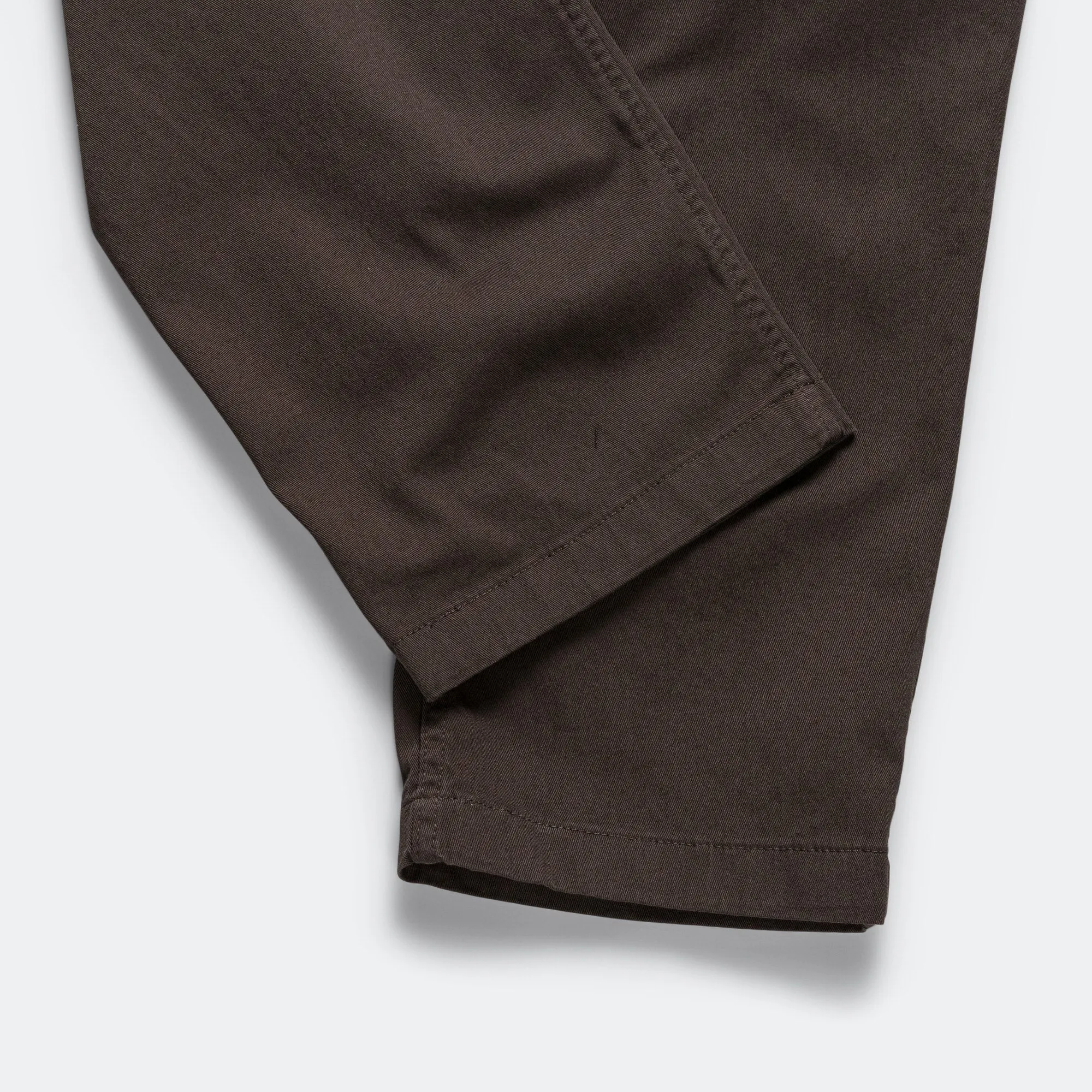 Ezra Relaxed Organic Stretch Twill Trouser - Espresso