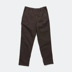 Ezra Relaxed Organic Stretch Twill Trouser - Espresso