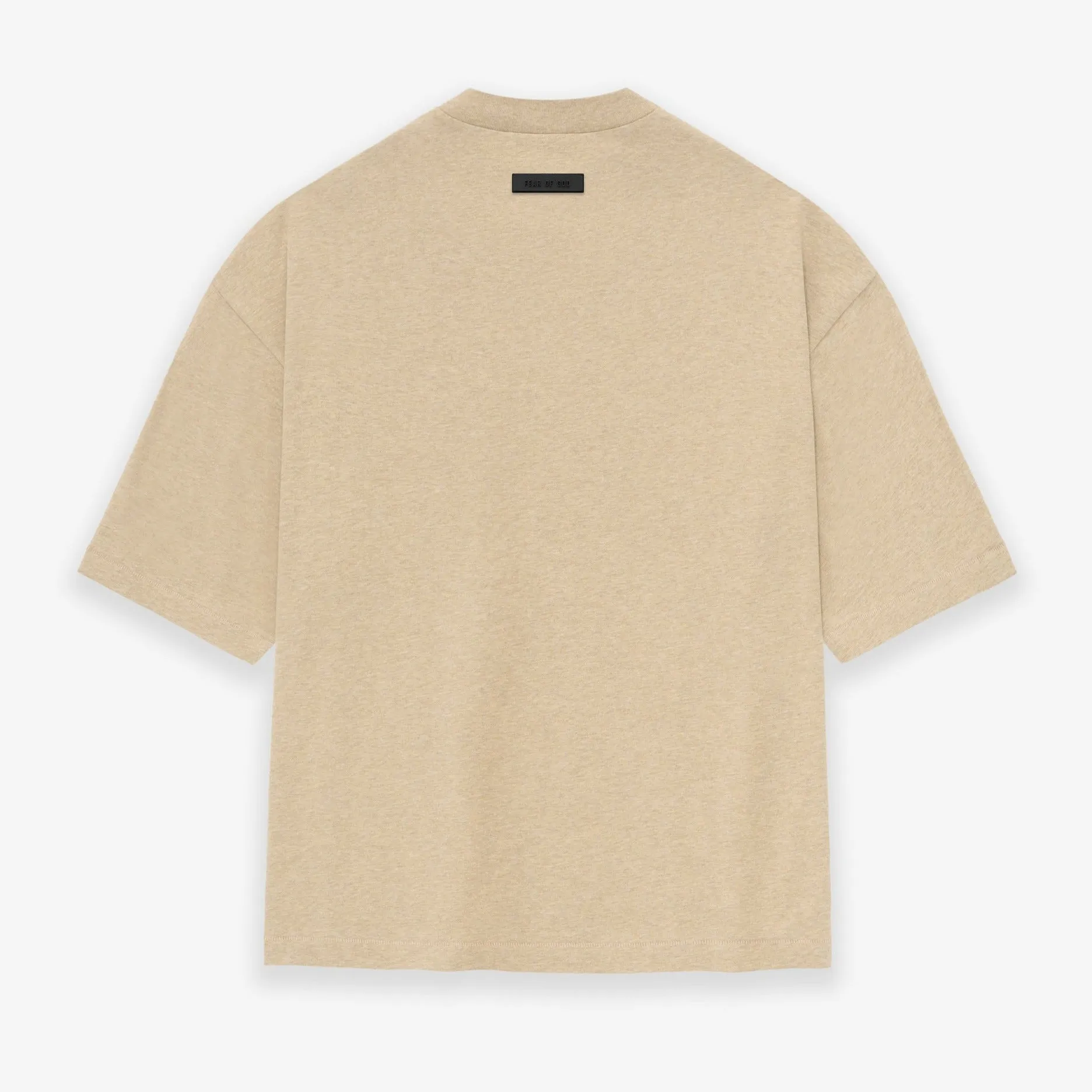 Fear of God Essentials Applique Logo Drop Shoulder Tee Gold Heather (Oversized)