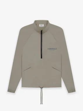 FEAR OF GOD ESSENTIALS HALF-ZIP TRACK JACKET TAUPE