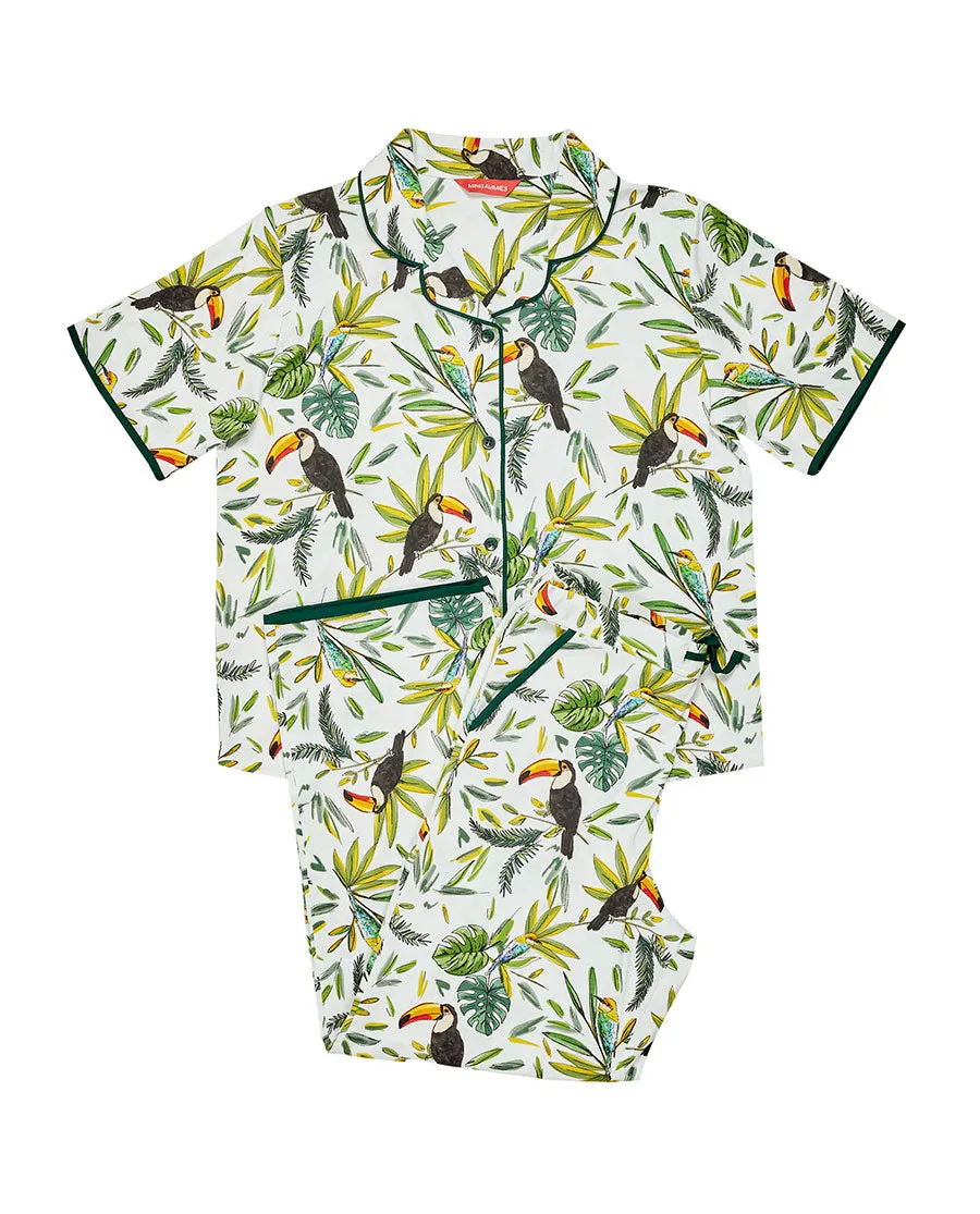 Gabrielle Girls Toucan Printed Jersey Pyjama Set