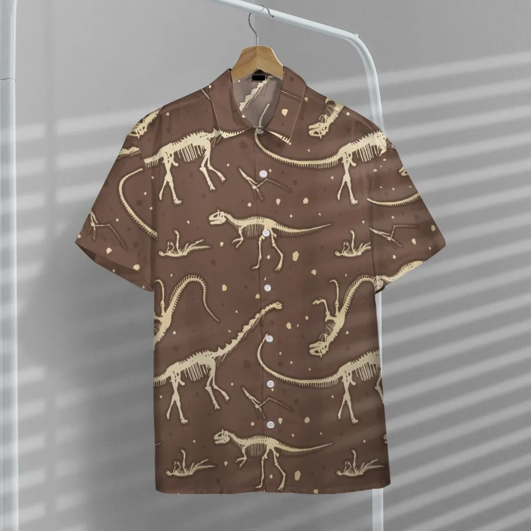 Gearhuman 3D Dinosaurs Fossil Hawaii Shirt