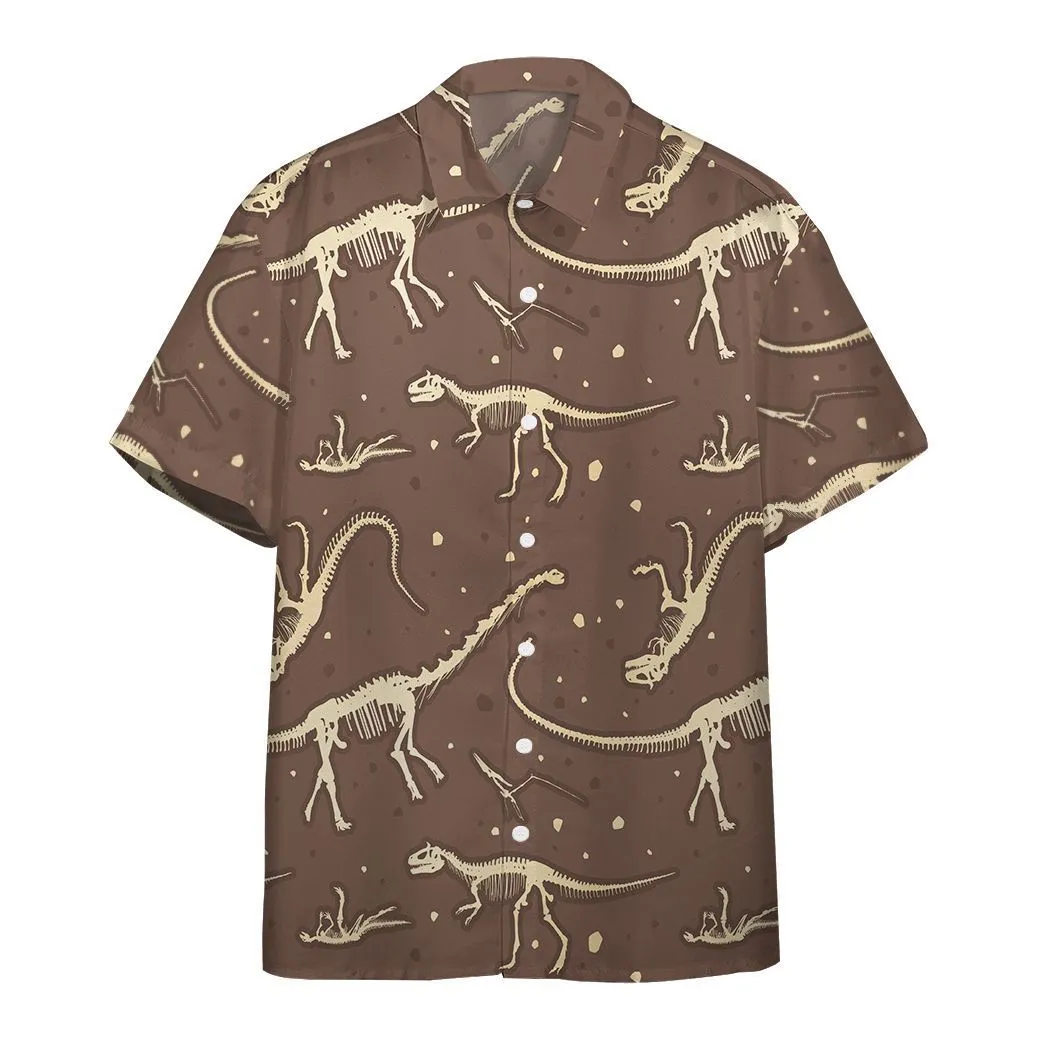 Gearhuman 3D Dinosaurs Fossil Hawaii Shirt