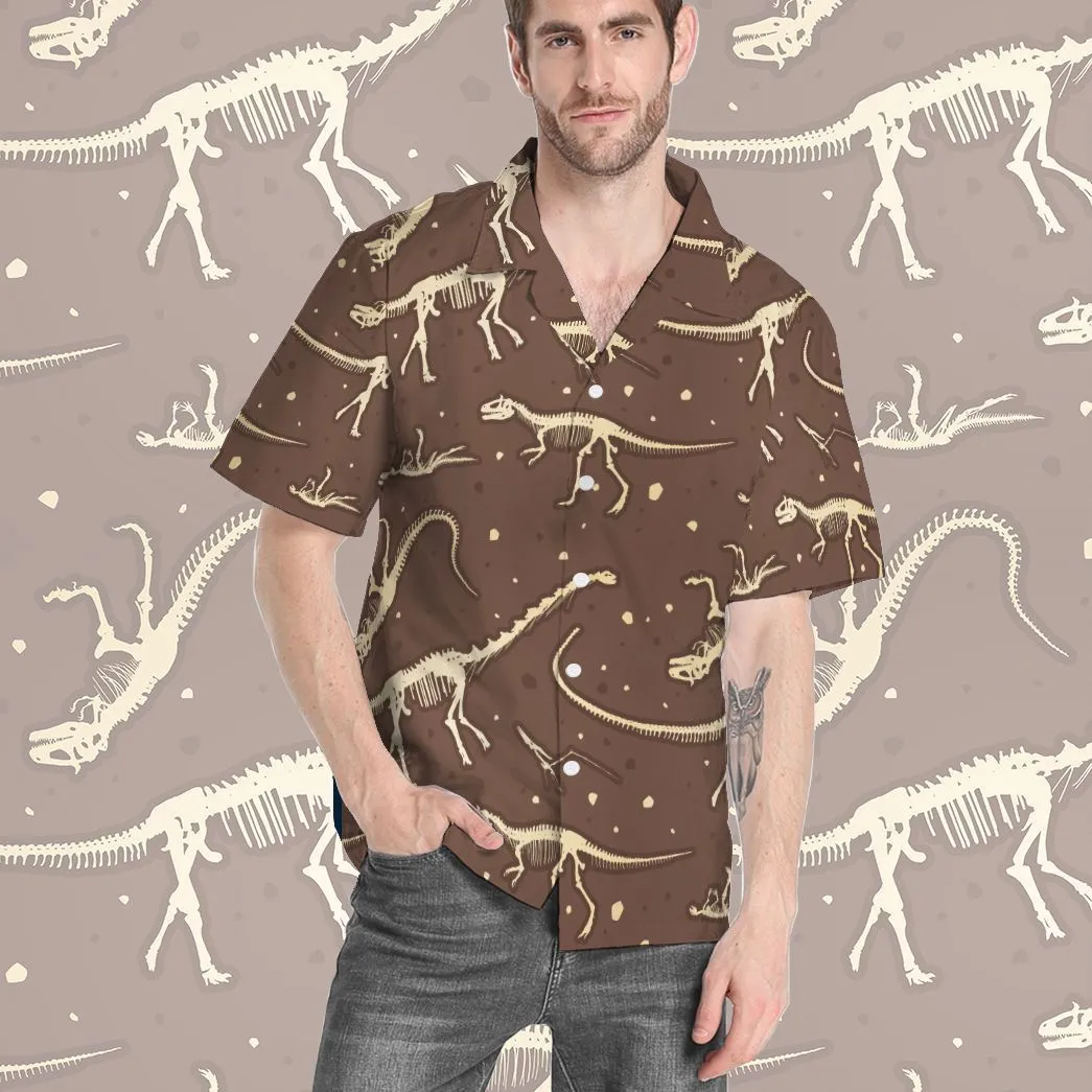 Gearhuman 3D Dinosaurs Fossil Hawaii Shirt