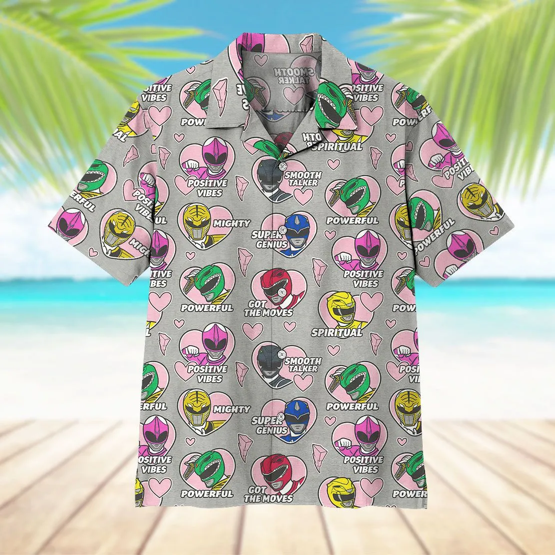 Gearhuman 3D Mighty Morphin Power Rangers Hawaii Shirt