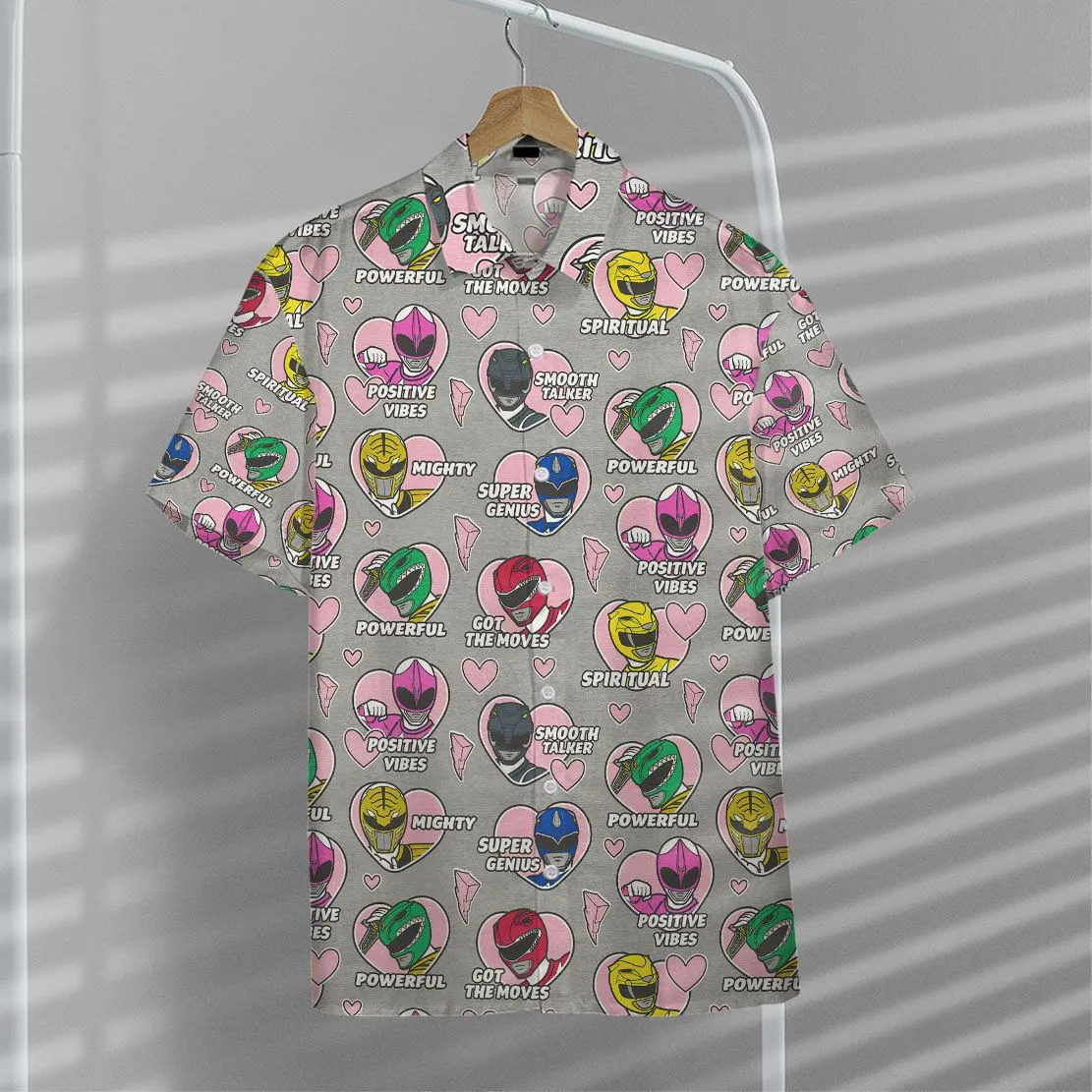 Gearhuman 3D Mighty Morphin Power Rangers Hawaii Shirt