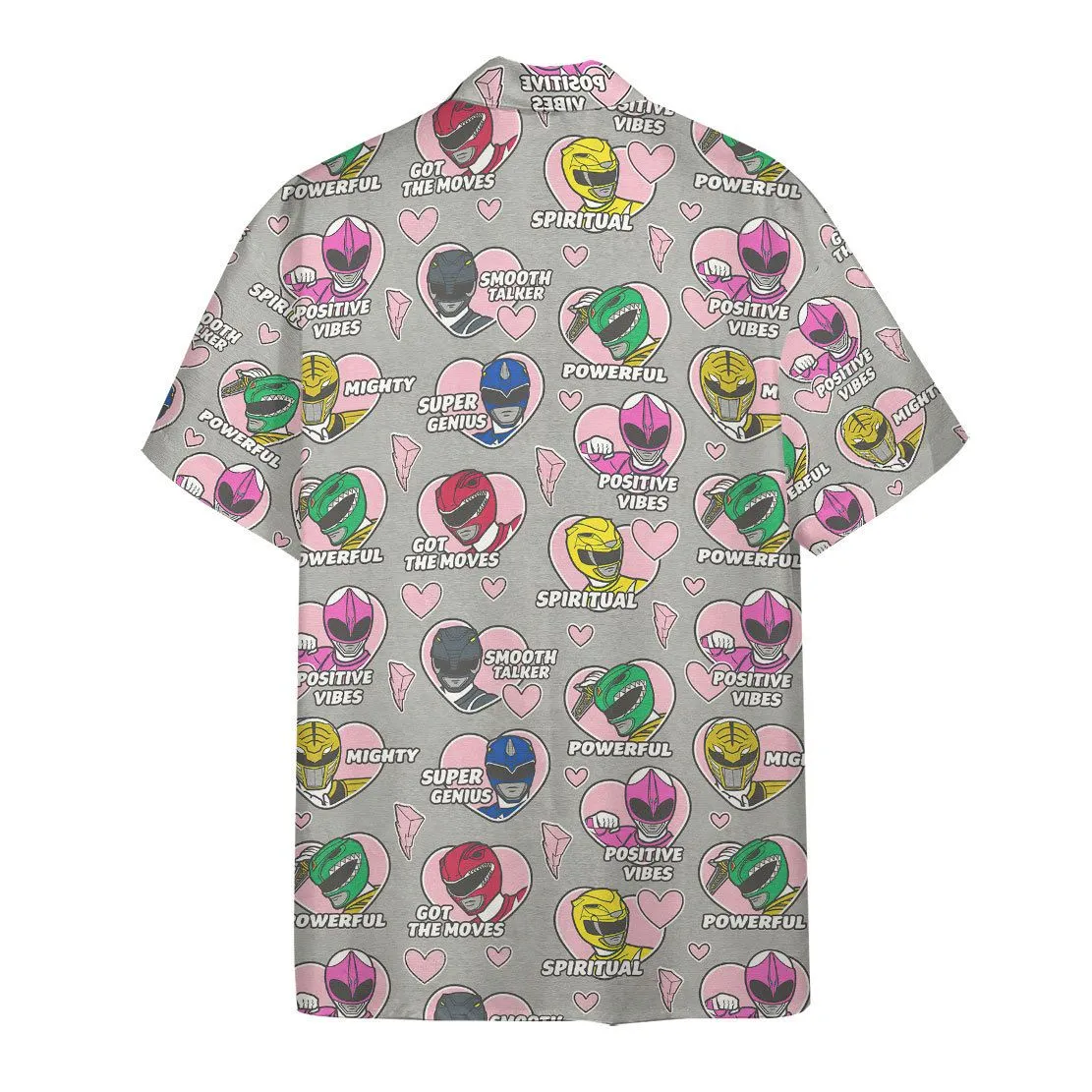 Gearhuman 3D Mighty Morphin Power Rangers Hawaii Shirt