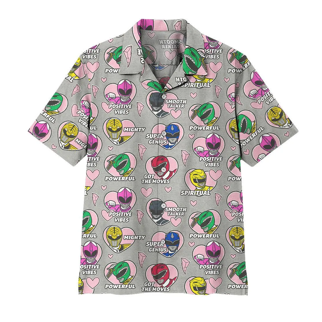 Gearhuman 3D Mighty Morphin Power Rangers Hawaii Shirt