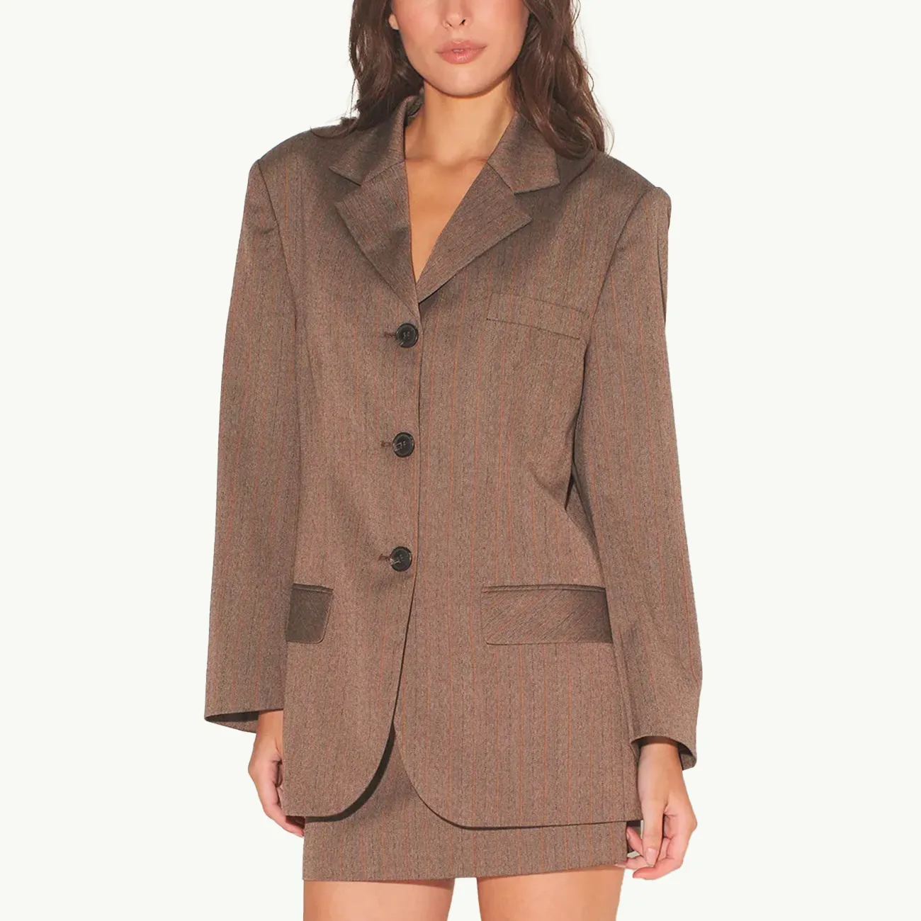 HARPER OVERSIZE BLAZER PINSTRIPE