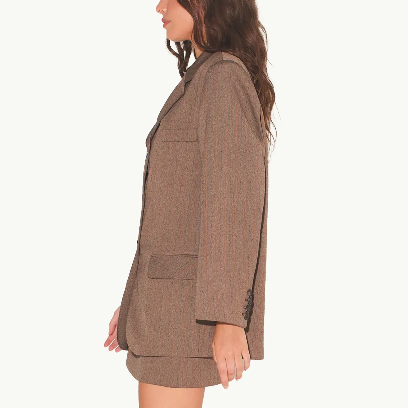 HARPER OVERSIZE BLAZER PINSTRIPE