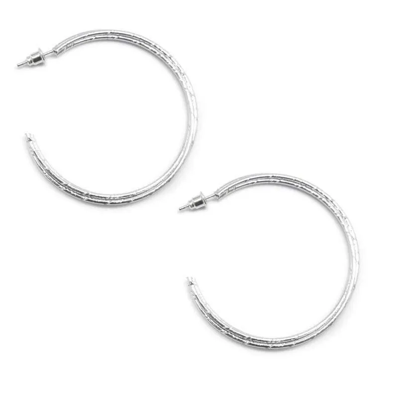 Hip, Hip, HOOP-RAY Silver Hoop Earrings