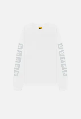 JE X CAT Reflect LS University Tee / White