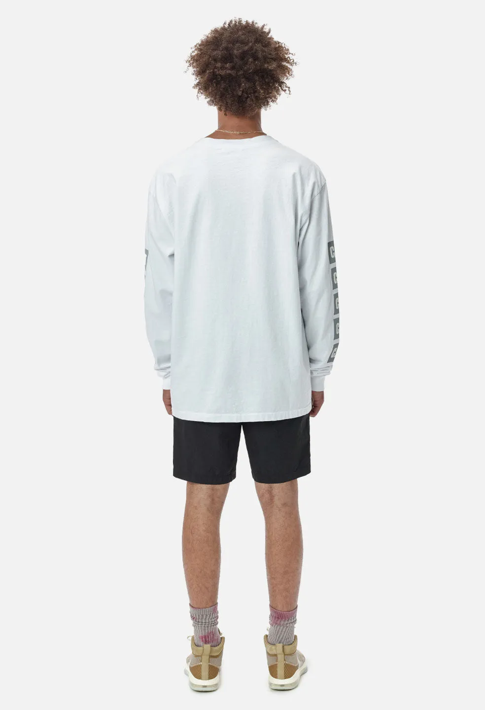 JE X CAT Reflect LS University Tee / White