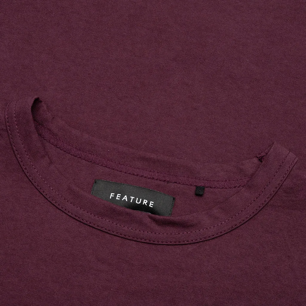 Jersey Braque Pocket Tee - Huckleberry