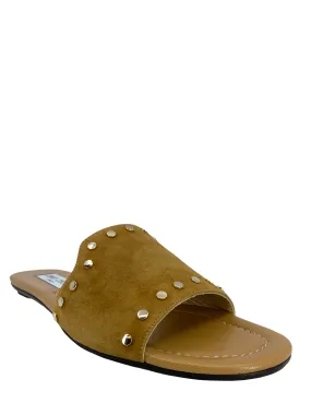 Jimmy Choo Nanda Studded Suede Flat Slide Size 10