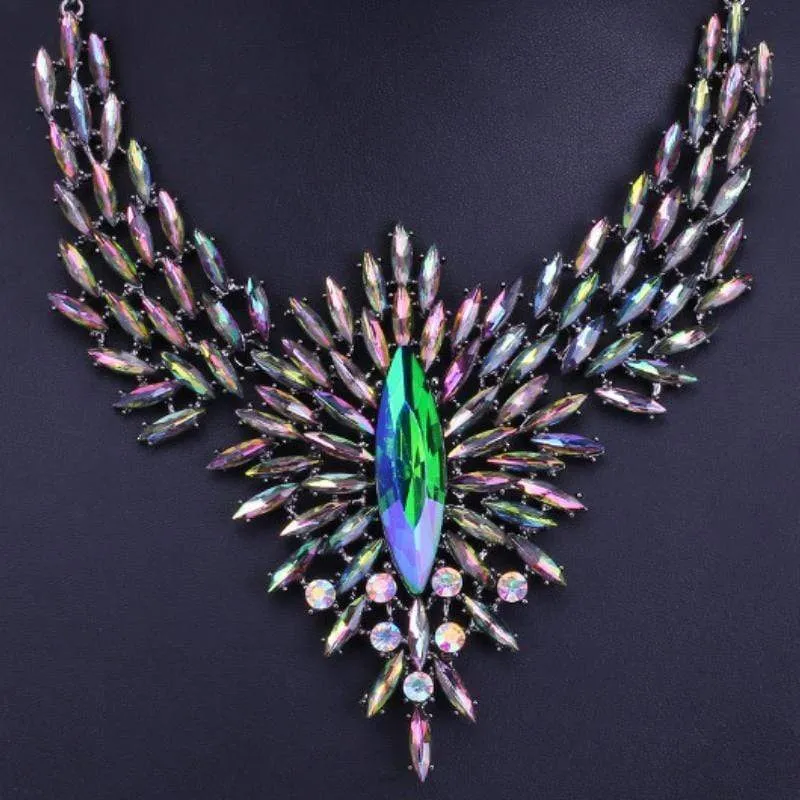 Light My Fire Multi-Color WOW Statement Necklace