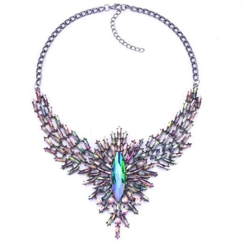 Light My Fire Multi-Color WOW Statement Necklace