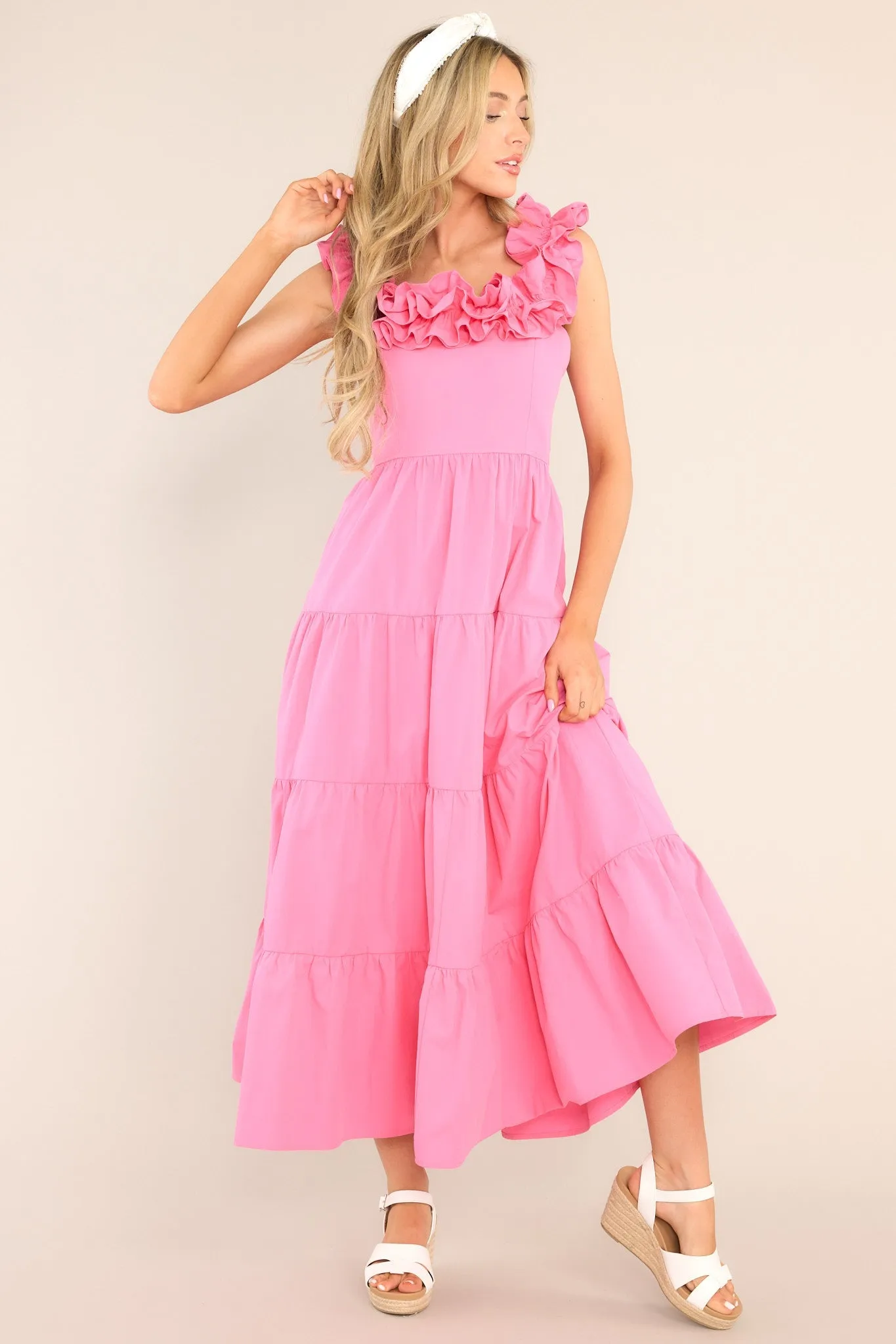 Love Grows Here Bubblegum Pink Maxi Dress