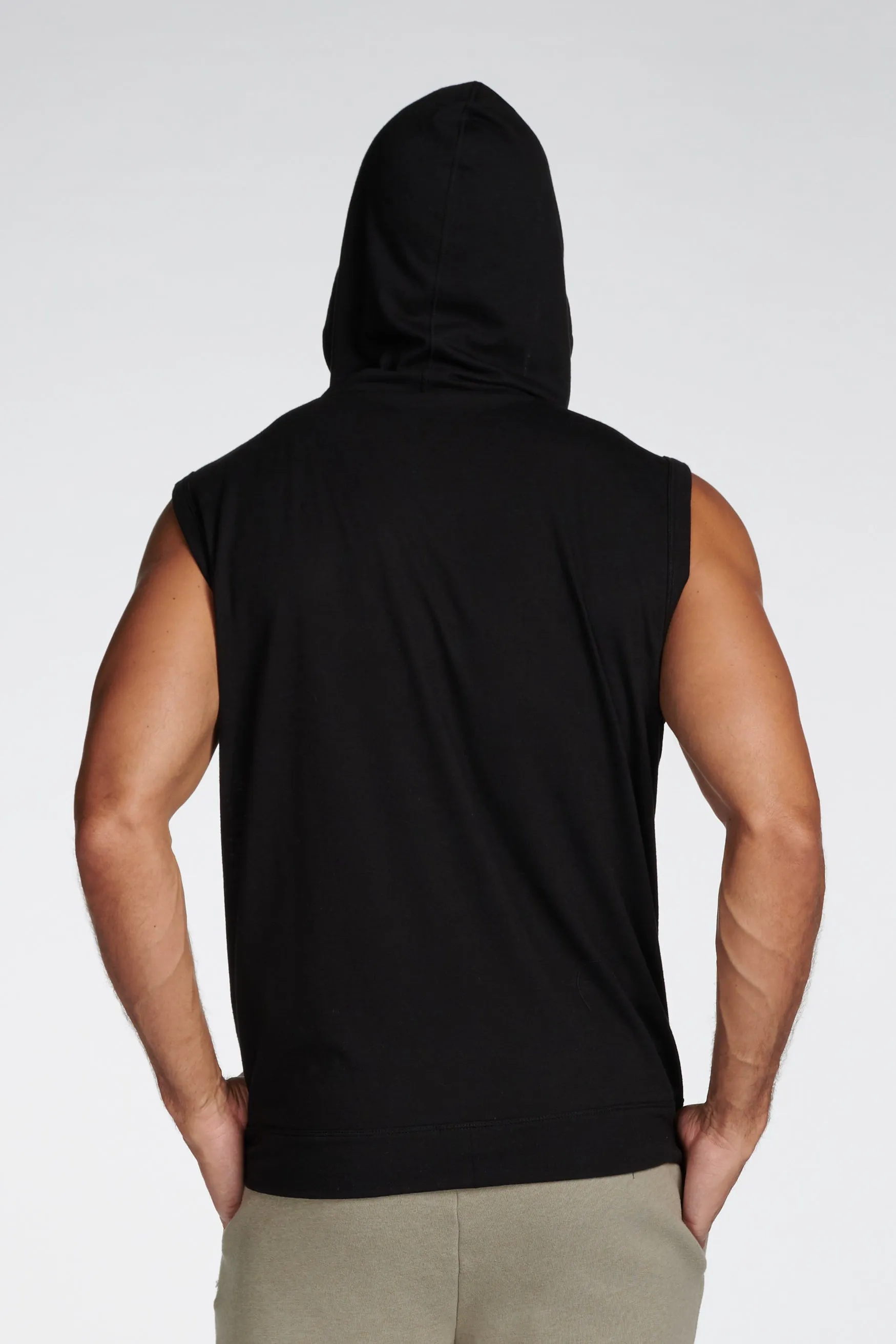 Men's Sleeveless Tri-Blend Hoodie