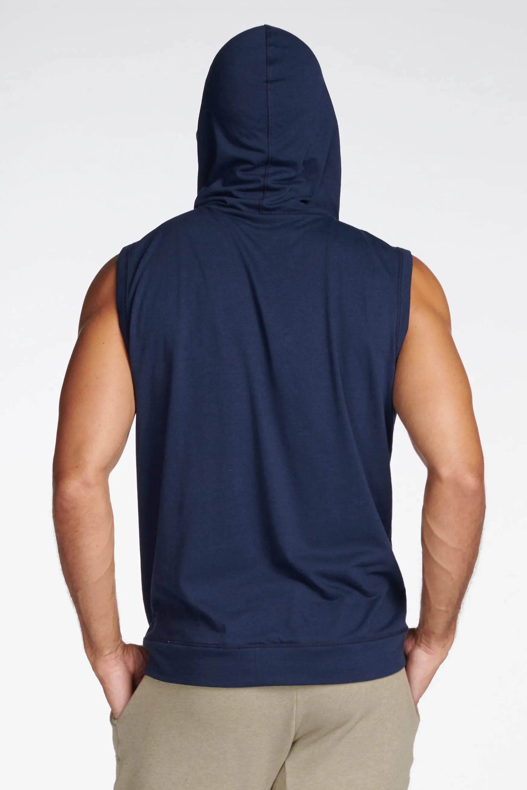 Men's Sleeveless Tri-Blend Hoodie