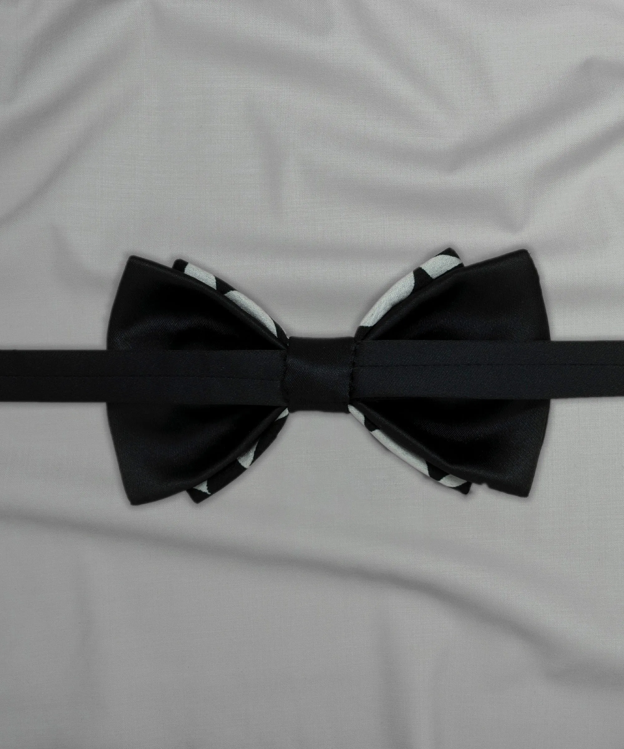 Monochrome Black Geometric Bowtie