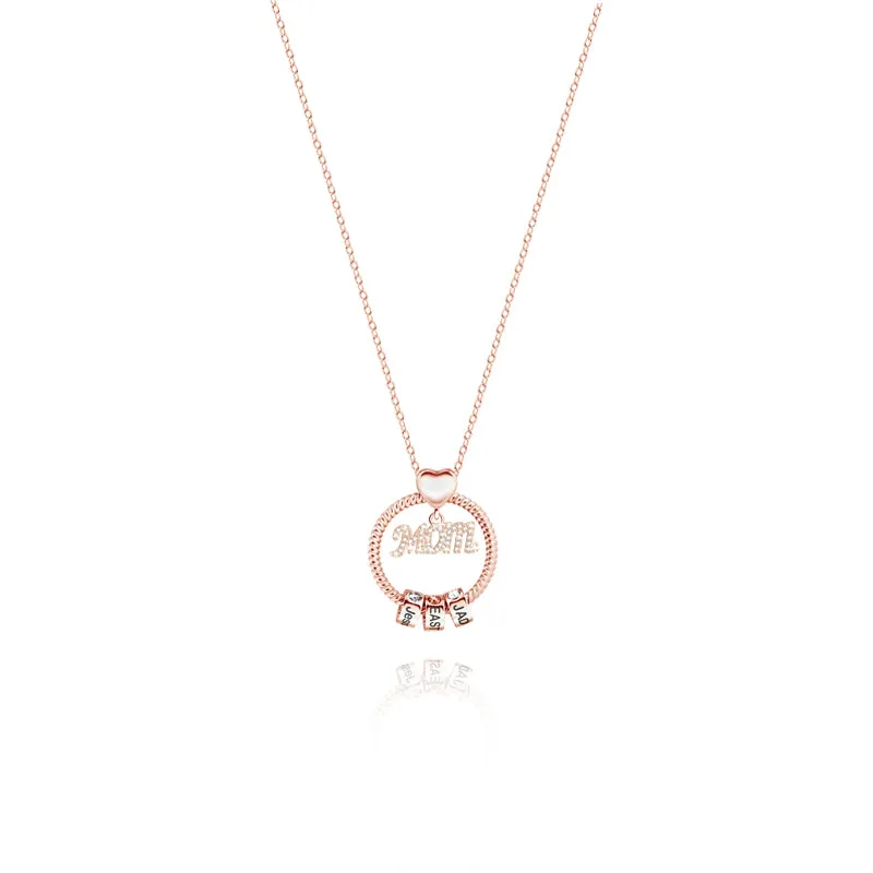 Mother's Day Gift Personalized Circle Pendant