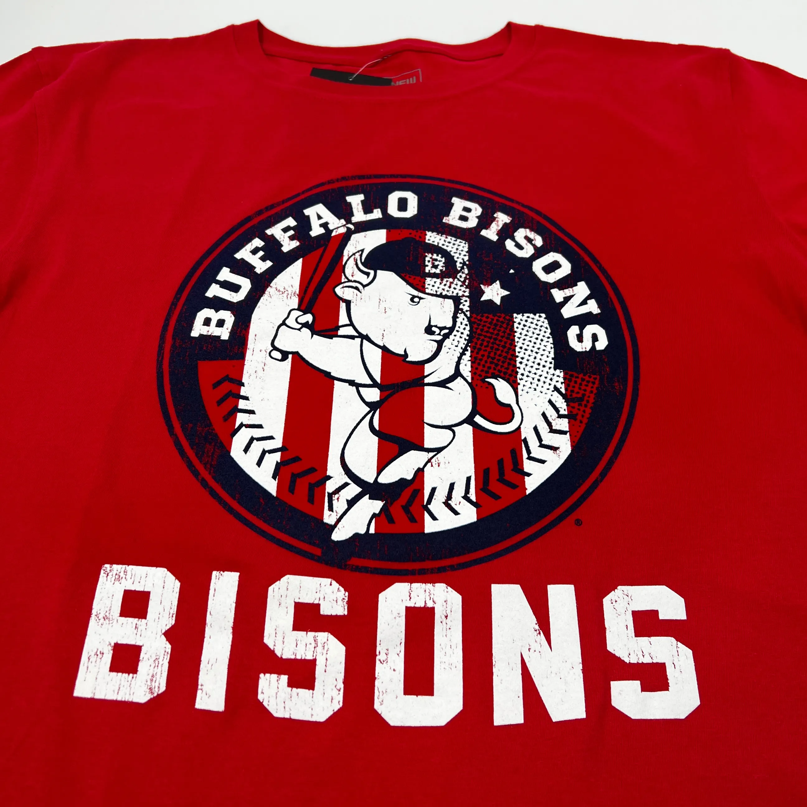 New Era Buffalo Bisons Red Short Sleeve Shirt