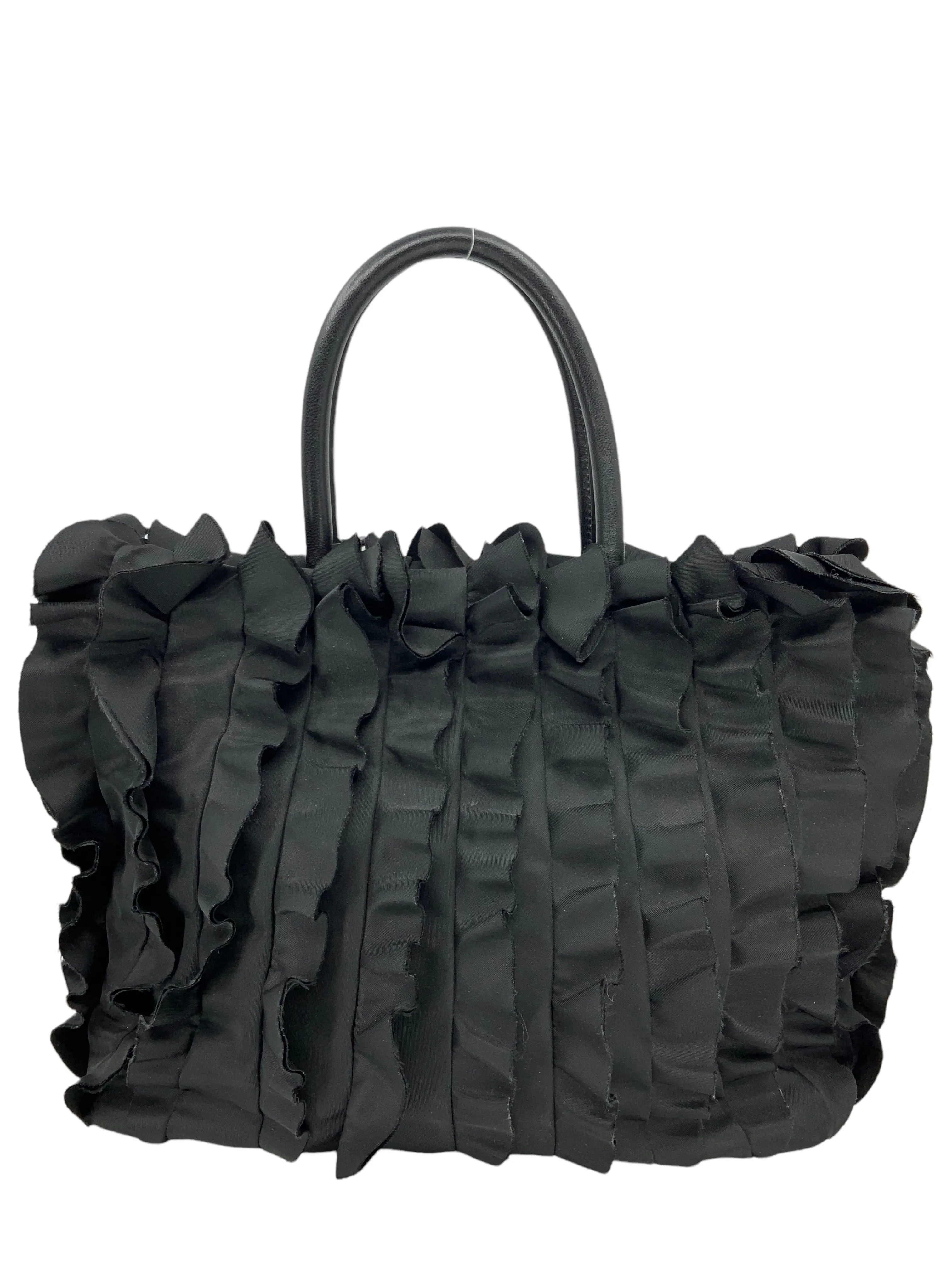 PRADA Tessuto Nylon Ruffle Tote