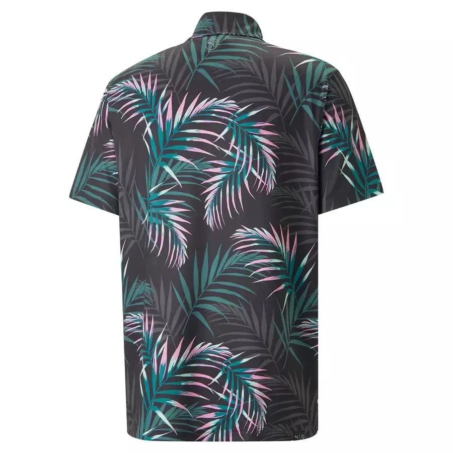 Puma CLOUDSPUN Palm Leaf Polo - Black