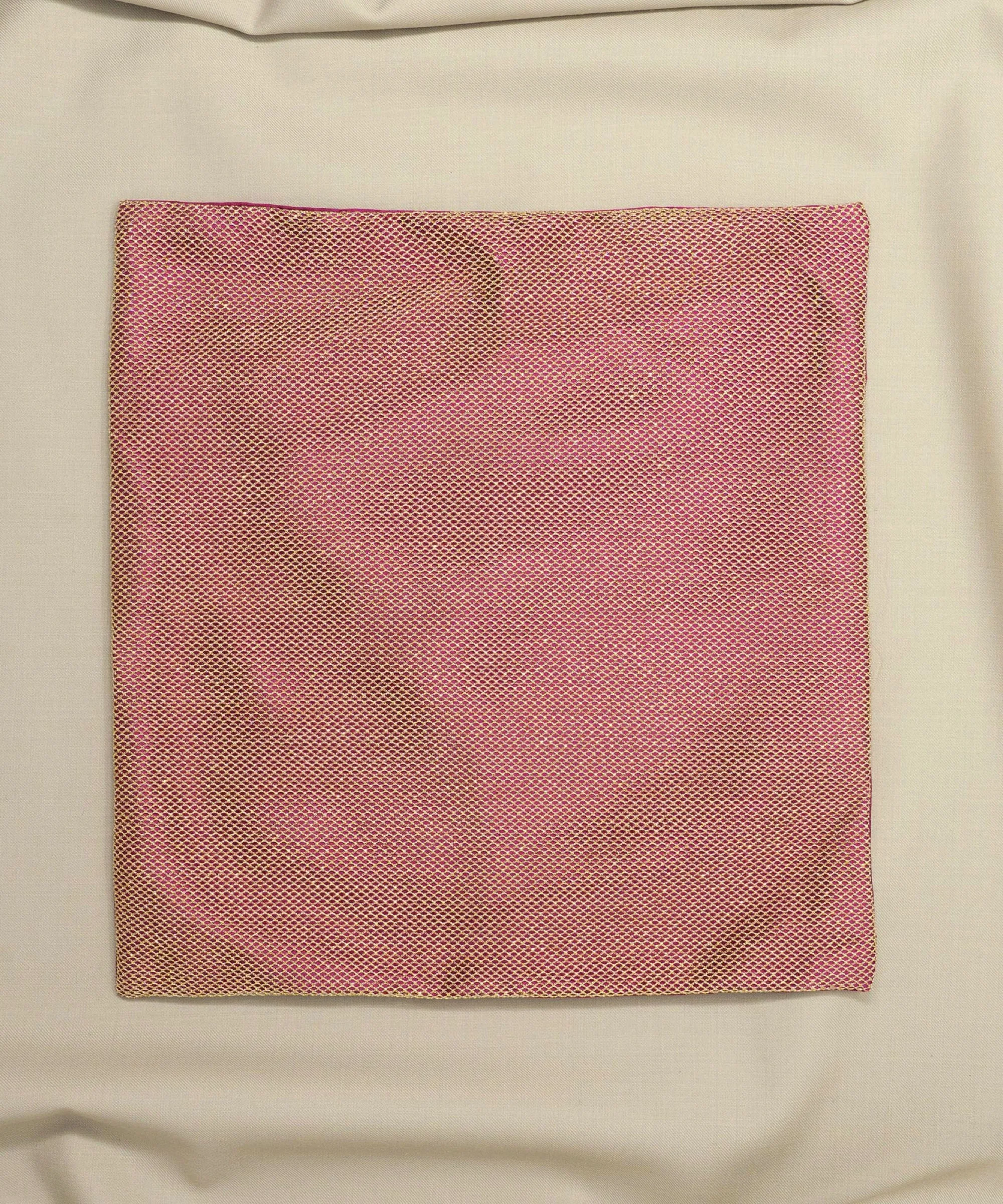 Regal Net Pink Pocket Square