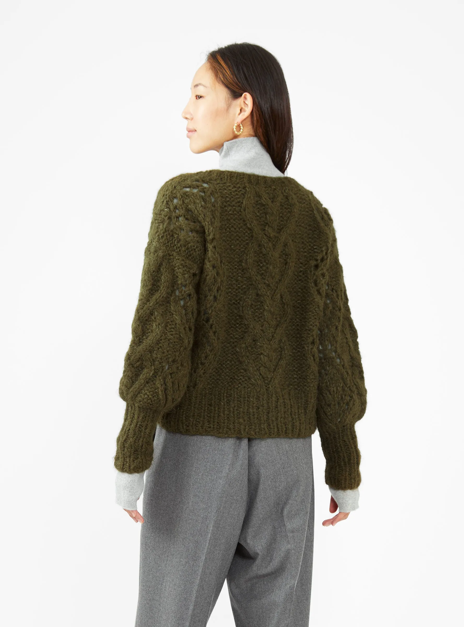 Sonquolly Cardigan Army Green